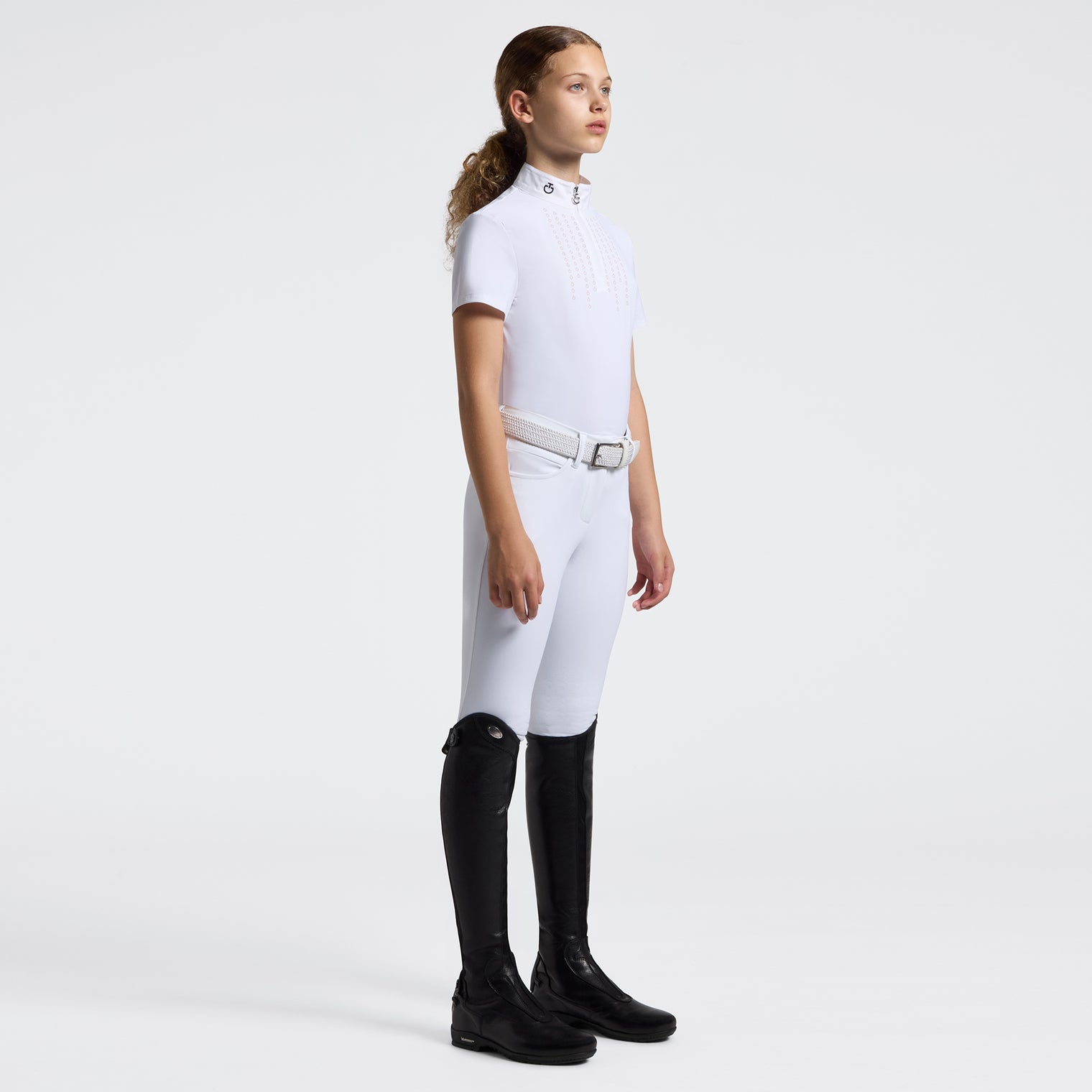 Blusa Competition Junior Mujer Blanca