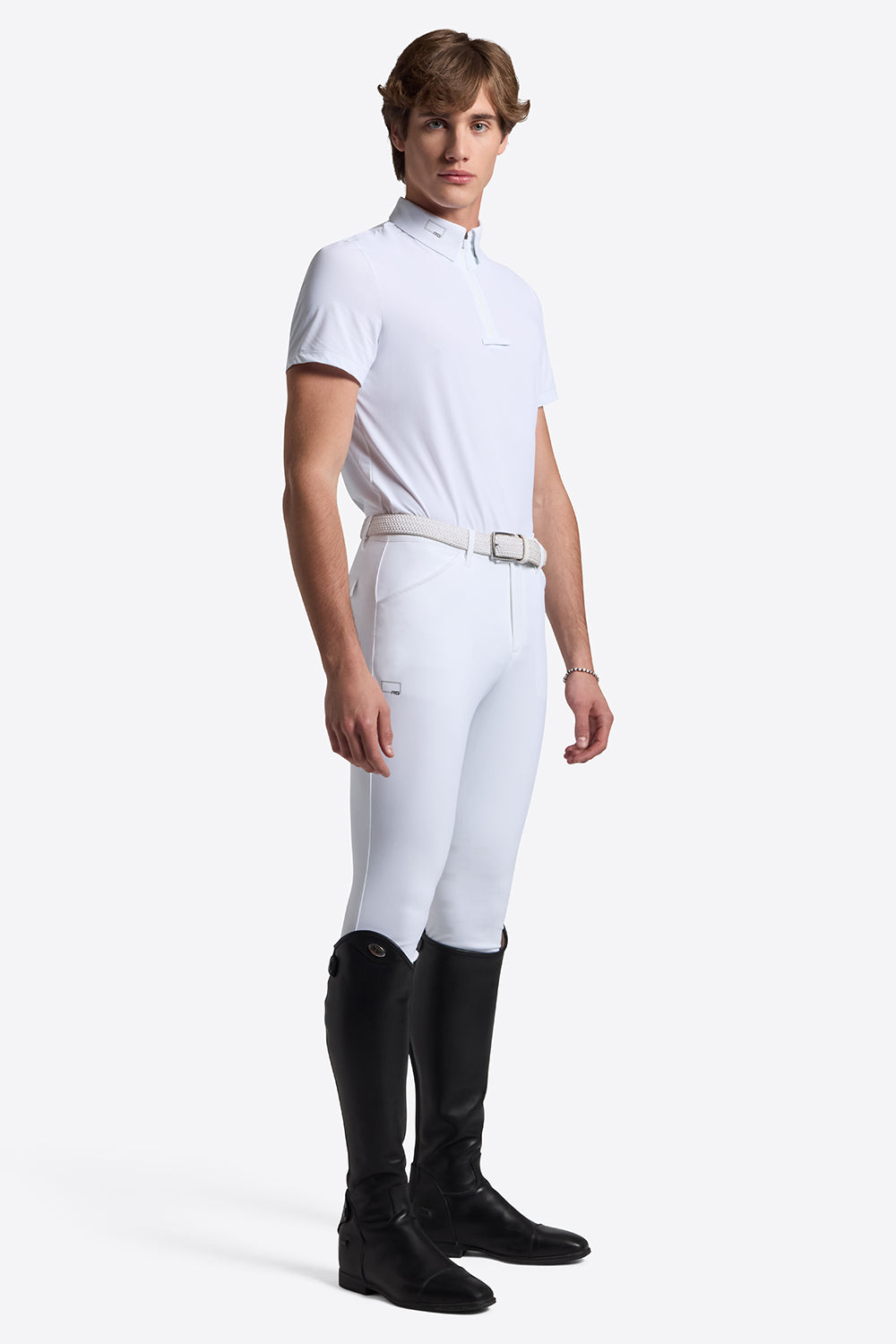 Polera de Concurso Hombre Blanca