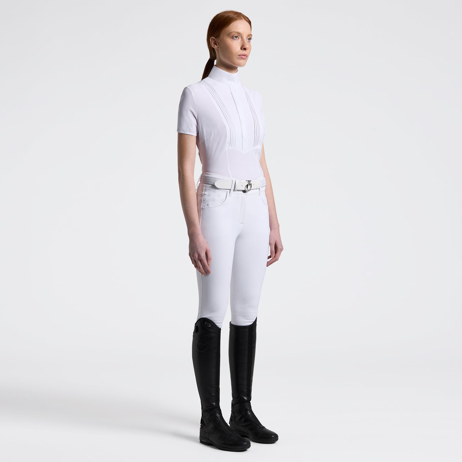 Blusa American Mujer Manga Corta Blanca