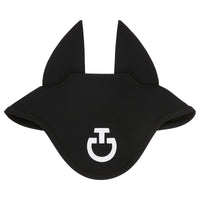 Orejera Lightweight Negra con Logo Blanco