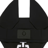 Orejera Lightweight Negra con Logo Blanco