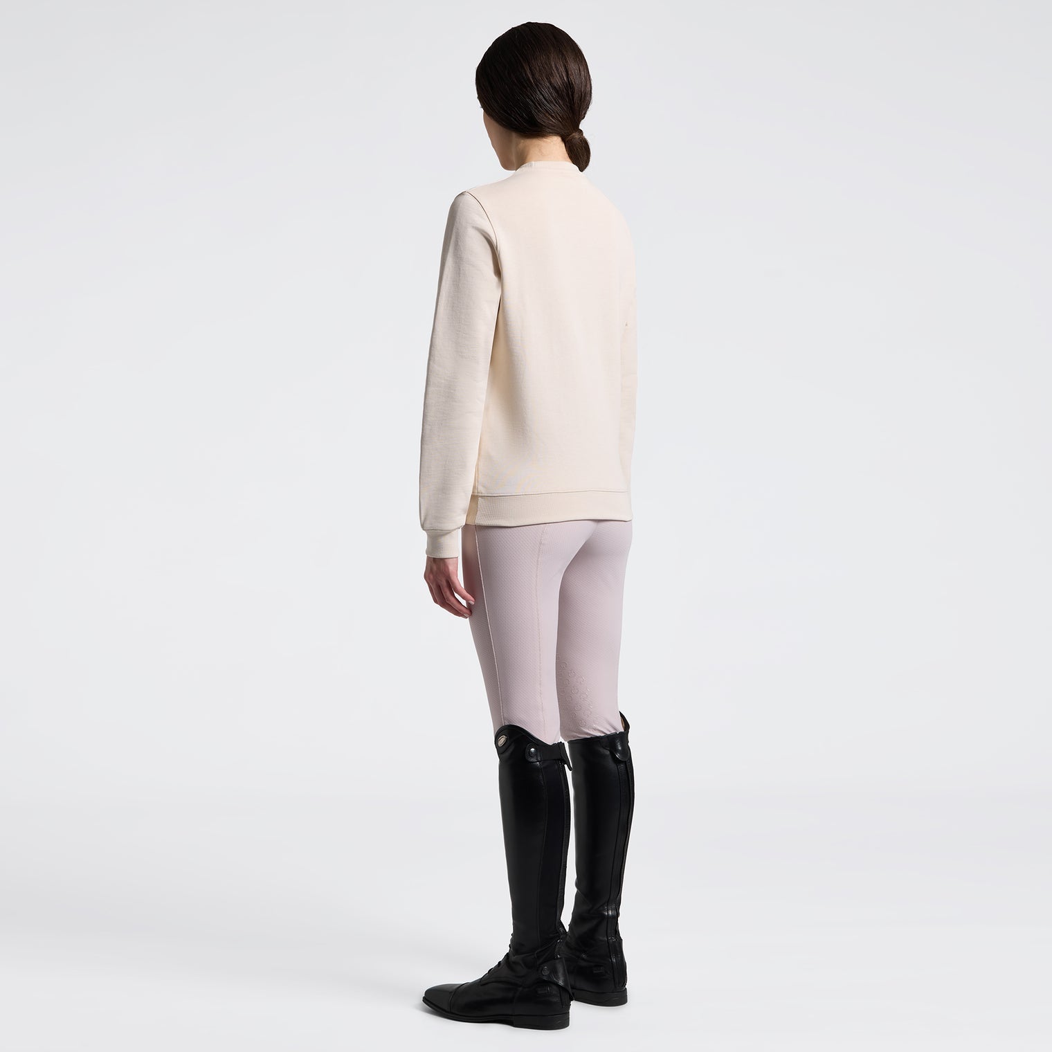 Polerón Mujer Beige Floral