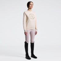 Polerón Mujer Beige Floral